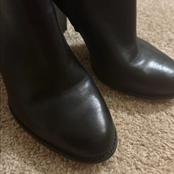 Sam Edelman Reyes Black Leather Ankle  Boots, size 10 - Picture 5 of 13